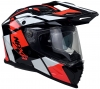 KASK NAXA C04 CZARNY / CZERWONY