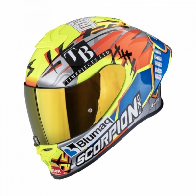 KASK SCORPION EXO-R1 EVO II ARON MISANO SIL-YEL-BL