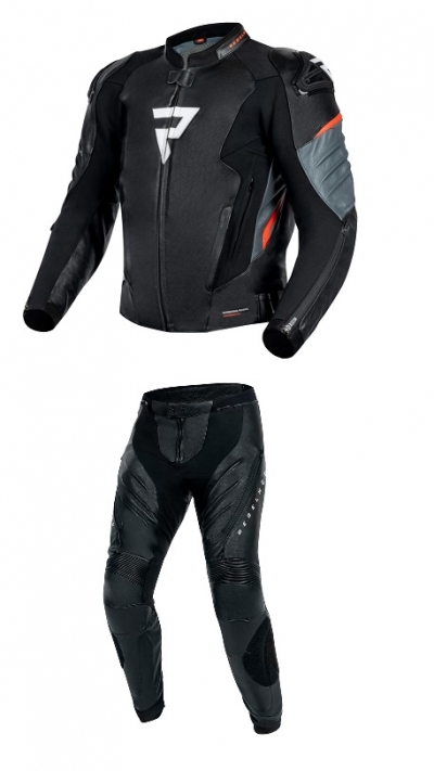 KOMBINEZON SKÓRZANY REBELHORN VELOCE BLACK/RED