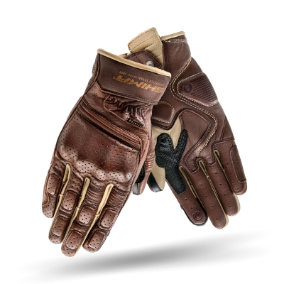RĘKAWICE SHIMA AVIATOR BROWN/BEIGE